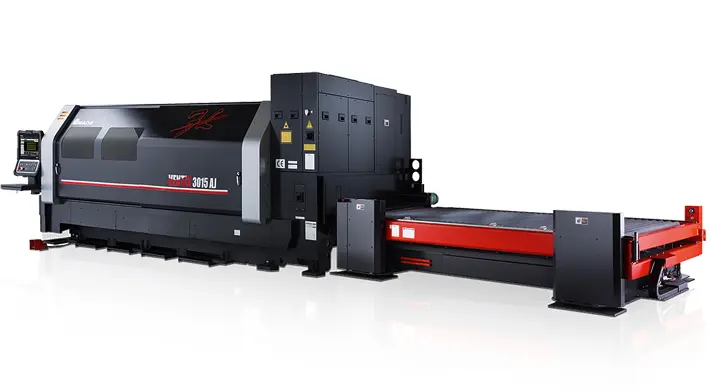 Ventis 3015AJ Laserschneidmaschine mit einer großen Schneidplattform und Steuerungseinheit.